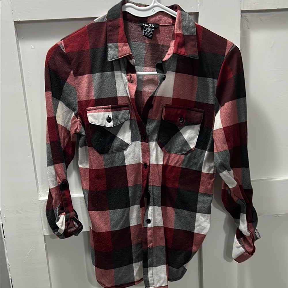 Buffalo Plaid Men's Shirt - Red, Black, White